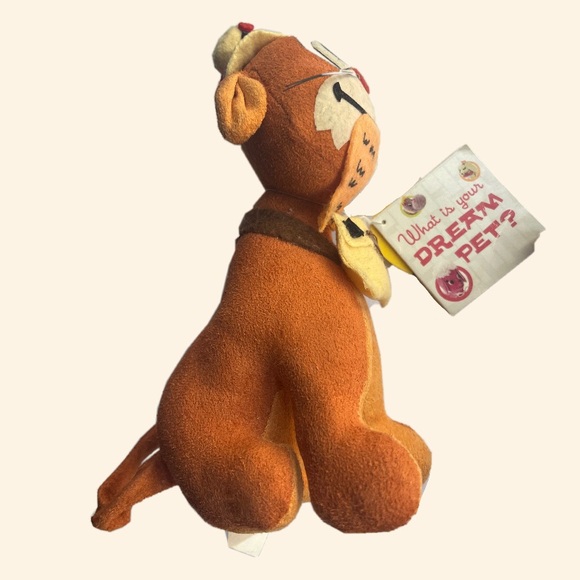 DAKIN DREAM PETS Vintage Fish N Chips Orange Cat Stuffed Plush With Tags - Picture 4 of 5